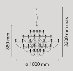 A sospensione 2097/50 clear bulbs a prezzo Outlet^Flos Online