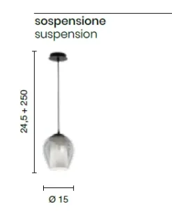 A sospensione Bonnie ambra   con uno sconto esclusivo Lampade A Sospensione