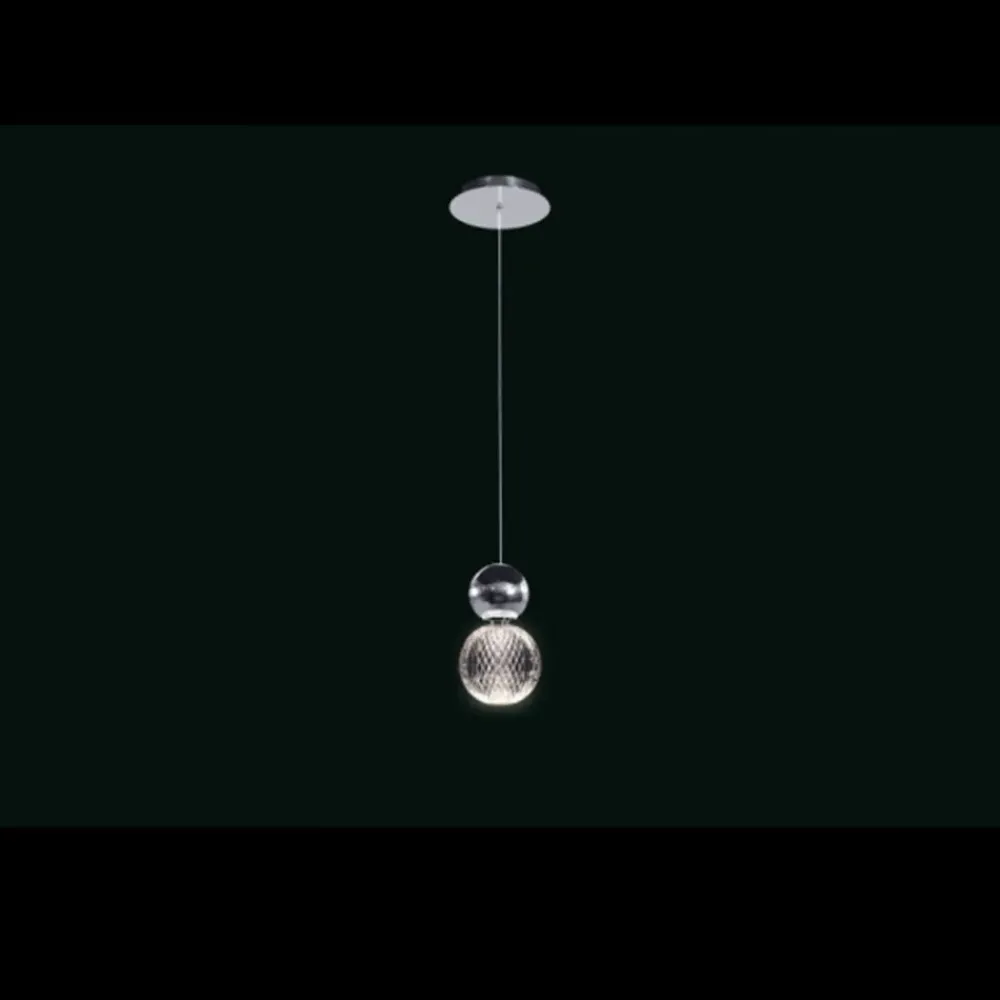 Clearance A sospensione Brillante cromo md21001002-1ach illuminati con un ribasso esclusivo Lampade A Sospensione