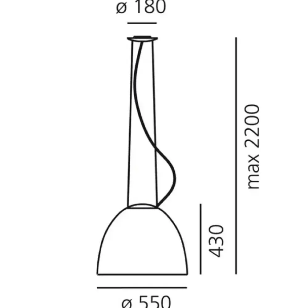A sospensione Nur gloss led 45w artemide a243400app stile Moderna in offerta^Collezione esclusiva Best