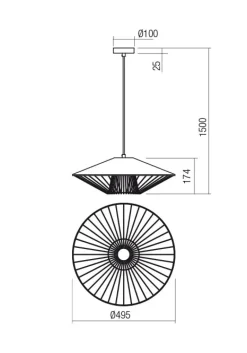 Collezione esclusiva A sospensione Grill 013009 sospensione redo Altri colori con forte sconto- Lampade A Sospensione