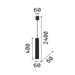 Ideal Lux A sospensione Look  sospensione cilindrica stile Moderna in offerta- Lampade A Sospensione