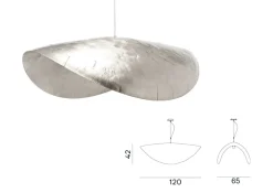 Gervasoni A sospensione in metallo Silver 96 a prezzo scontato- Lampade A Sospensione