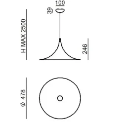 A sospensione Morgana lampada a sospensione stile Moderna in offerta^Linea Light Online