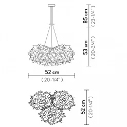 Slamp A sospensione Veli mini trio stile Moderna a prezzi outlet- Lampade A Sospensione