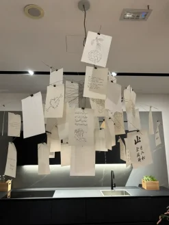 Ingo Maurer A sospensione stile Design Lampadario zettel'z 5 in offerta- Lampade A Sospensione