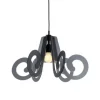A sospensione stile Moderna Ricciolo piccolo fume' 120063 in offerta outlet^Emporium Online