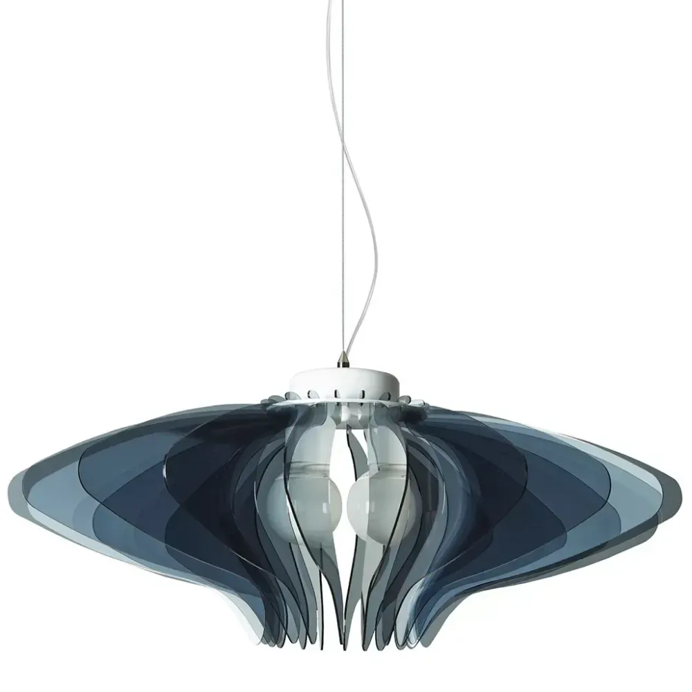 A sospensione stile Moderna Cigno xxl fume' a prezzi outlet Lampade A Sospensione