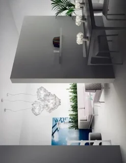 Slamp A sospensione stile Moderna Veli couture 2xe27 diametro 42 cm scontato- Lampade A Sospensione