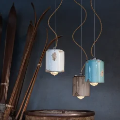 Collezione esclusiva A sospensione stile Rustico Sospensione in ceramica ferroluce c984 a prezzi convenienti- Lampade A Sospensione