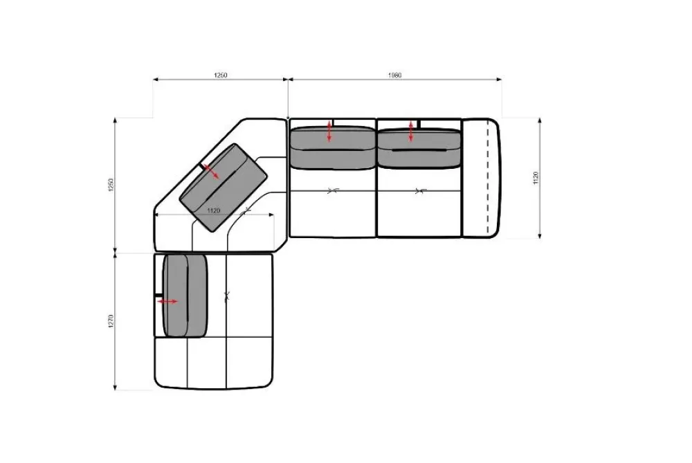 Calia Alba in Tessuto a prezzo ribassato- Divani