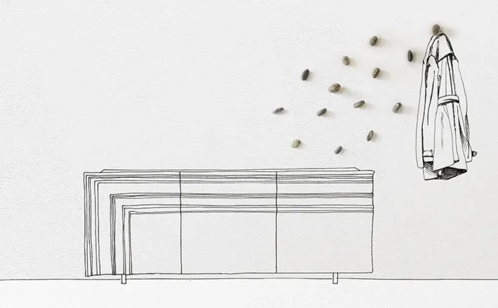 Outlet Appendiabiti modello Meteore a prezzo ribassato Appendiabiti