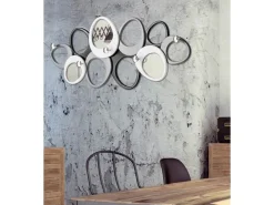 Appendiabiti Appendiabiti molecole in specchio a prezzo scontato^Pintdecor New