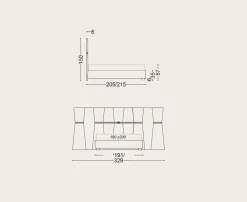 Md work Approfitta dello sconto 38% sul letto Letto luxury maxi acciaio velluto di- Letti