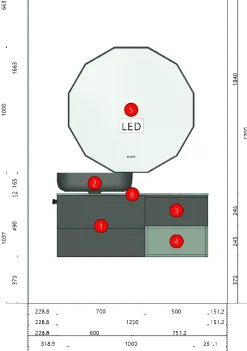 Arbi Street: mobile bagno a prezzo Outlet. Design moderno e funzionale.- Mobili Bagno Sospeso