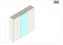 Armadio Anta liscia a tre ante in Offerta Outlet^Orme Online