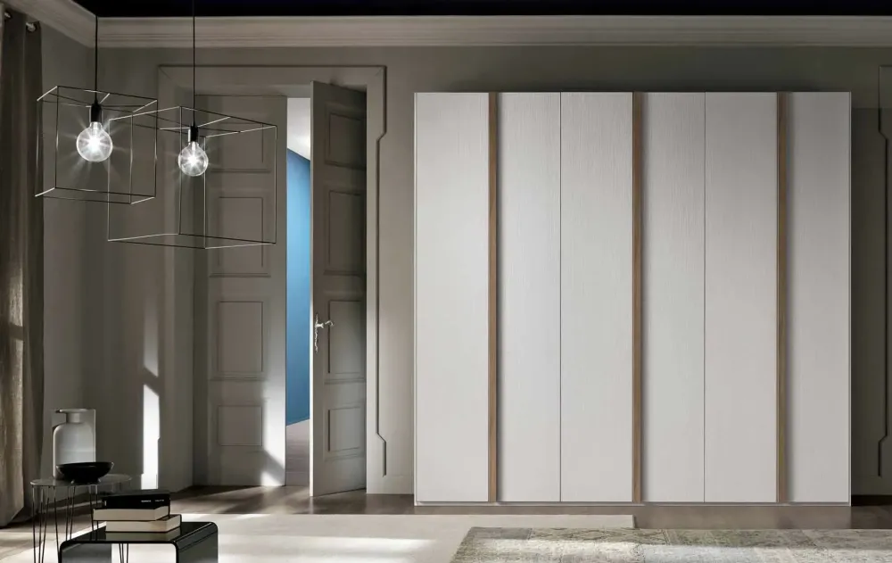 Gierre Mobili Armadio ante battenti in laminato materico City 122 scontato- Armadi