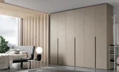 Armadio ante battenti in laminato materico Doris di^Tomasella