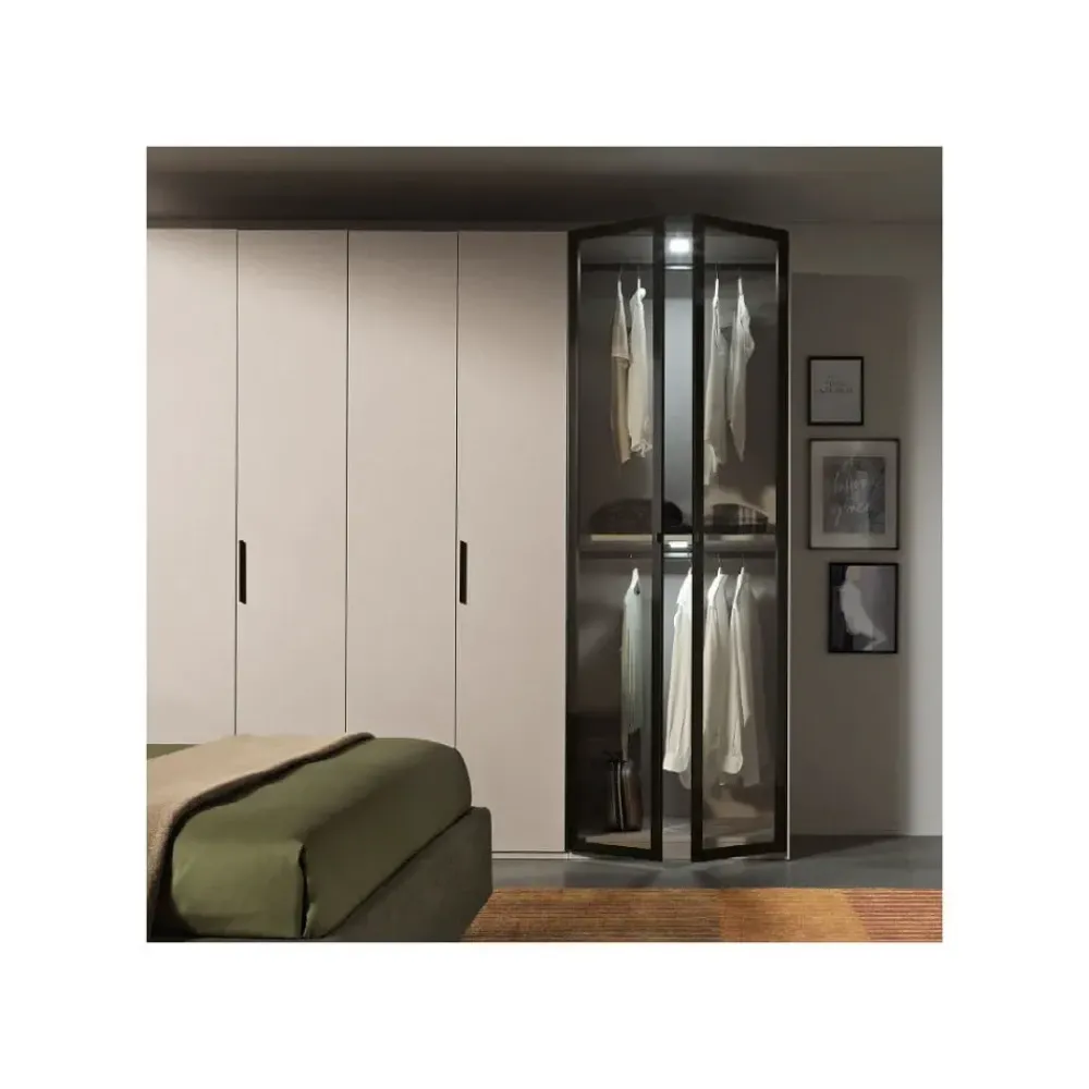 Gierre Mobili Armadio ante battenti in laminato opaco Abaco di- Armadi