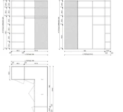 Hot Armadio ante battenti in laminato opaco Core angolare apertura totale scontato Armadi
