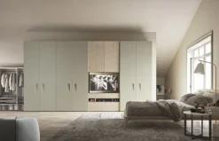 Ballancin Armadio ante battenti in laccato opaco Armadio porta-tv mod.jackie di in promo-sconto del 40% scontato- Armadi