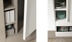 Artigianale Armadio ante battenti in laminato materico Armadio maniglia bend scontato- Armadi