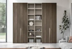 Marka Armadio ante battenti in laminato materico Vela di- Armadi