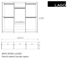 Armadio ante battenti in vetro Armadio now battente di^Lago Online