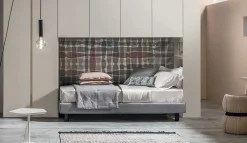 Discount Armadio ante battenti in laminato materico modello A ponte con letto singolo  di Armadi