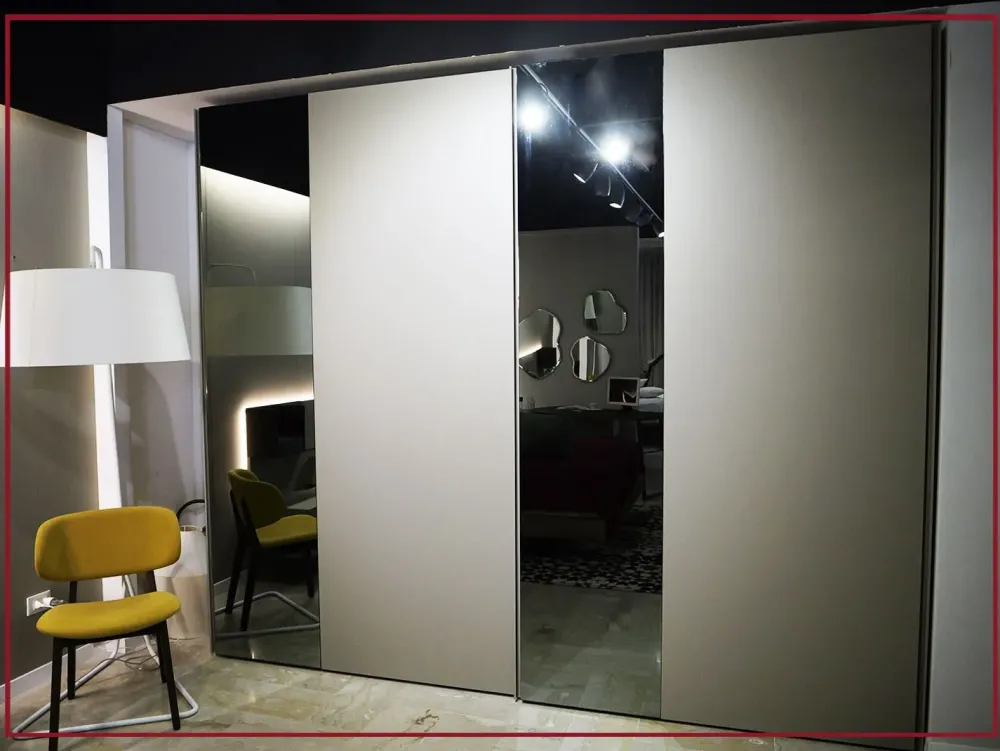 Discount Armadio ante scorrevoli in legno Sintesi di Armadi