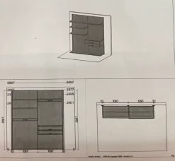 Armadio Anteprima a senza ante a prezzo scontato^Pianca