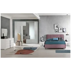 Discount Armadio Armadio a 2 ante scorrevoli mod.luxury con specchi fumè in promo-sconto del 50% a due ante a prezzo scontato Armadi