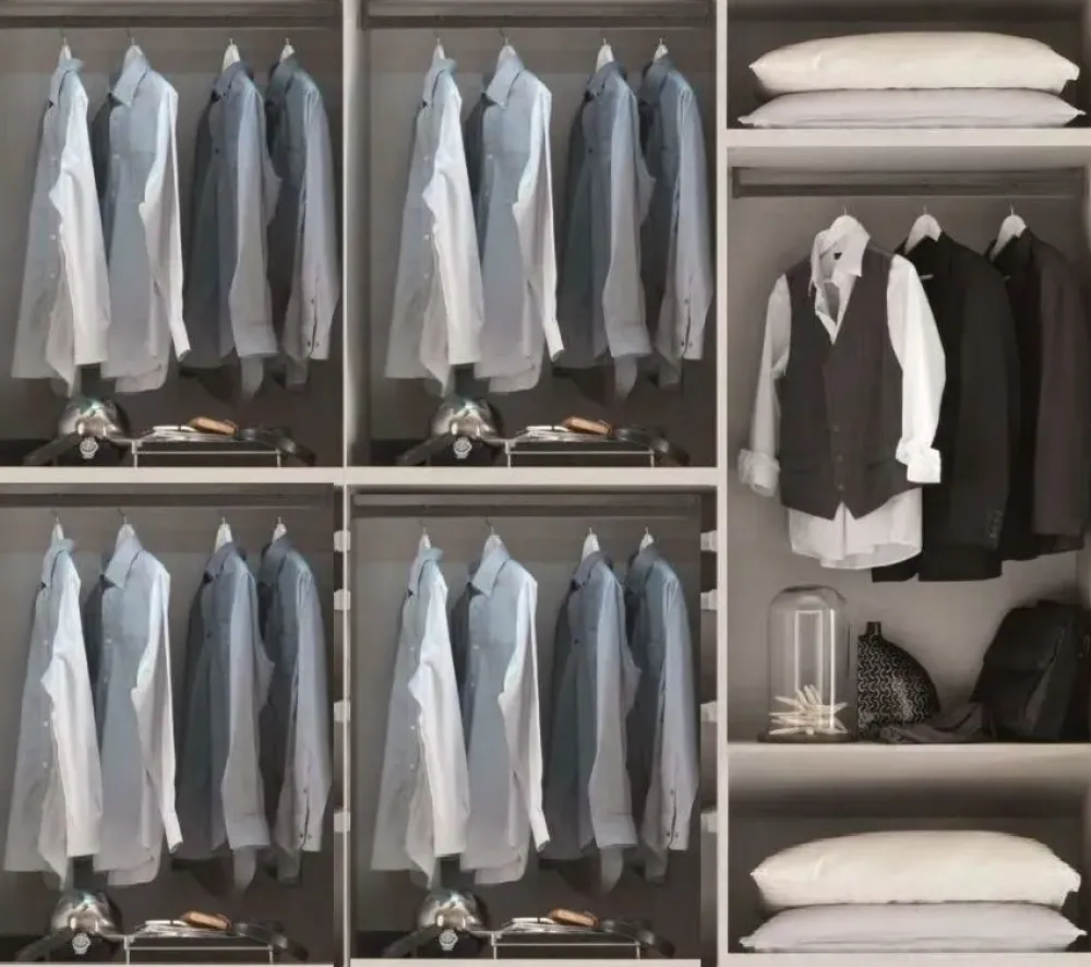 ARMADIO Armadio garnde 6 ante battenti con maniglione qaudro infinity SCONTATO^Outlet Etnico New