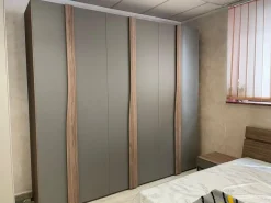 ARMADIO Armadio garnde 6 ante battenti con maniglione qaudro infinity SCONTATO^Outlet Etnico New