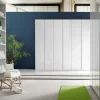 Giessegi Armadio Armadio mod.lait di lacc.lucido bianco-promo-sconto 50% con ante battenti SCONTATO a PREZZI OUTLET- Armadi