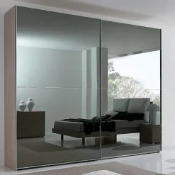 Clearance Armadio Armadio mod.visual a 2 ante-scorrevoli-maxi a specchio in promo-sconto del 40% realizzato in specchio di scontato -46% Armadi