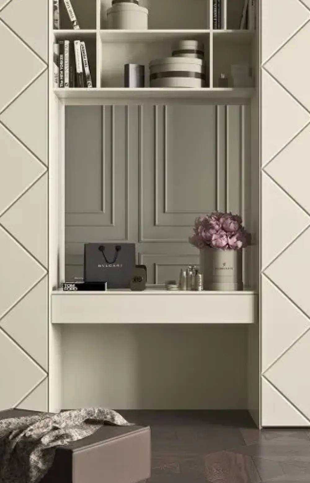 Online Armadio modello Armadio mod.gem con toeletta-beauty di scontato del 40% A PREZZO SCONTATO Armadi