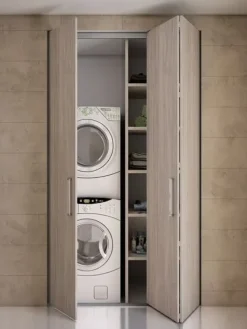 Armadio con ante a soffietto a prezzo scontato modello Ante lavanderia di^Pozzi Armadi Discount