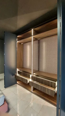 Tumidei Armadio con ante a soffietto a prezzo scontato modello System di- Armadi