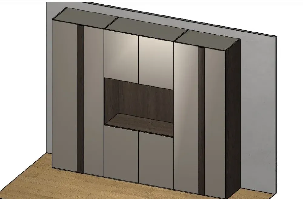 Armadio con ante battenti a prezzo scontato modello Arm13 di^Imab Outlet