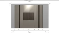 Armadio con ante battenti a prezzo scontato modello Arm13 di^Imab Outlet