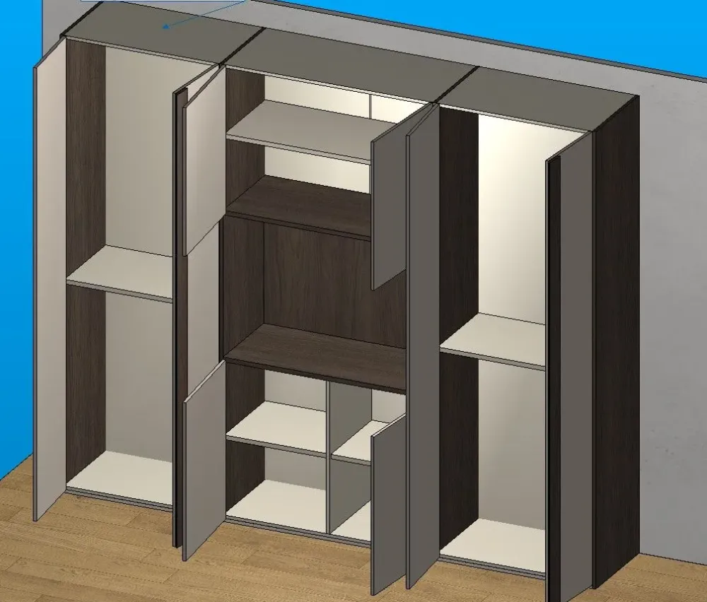 Armadio con ante battenti a prezzo scontato modello Arm13 di^Imab Outlet