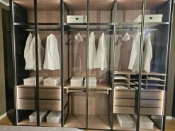 Armadio con ante battenti moderno Crystal a prezzo scontato Armadi