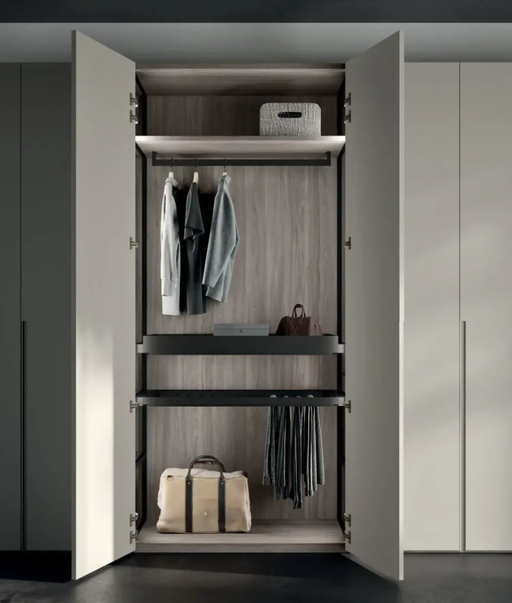 Collezione esclusiva Armadio con ante battenti moderno Armadio battente anta gola 01 Mottes selection a prezzo scontato- Armadi