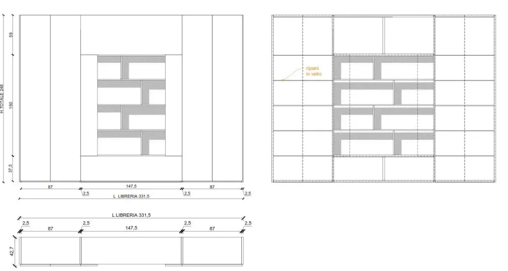 Caccaro Armadio con ante battenti Roomy a prezzo ribassato- Armadi