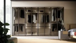 Orme Armadio con ante battenti moderno Armadio skeletro con ante glass night 15 a prezzo ribassato- Armadi