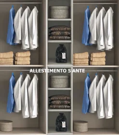 Online Armadio con ante battenti modello Bridge scontato del 43% Armadi