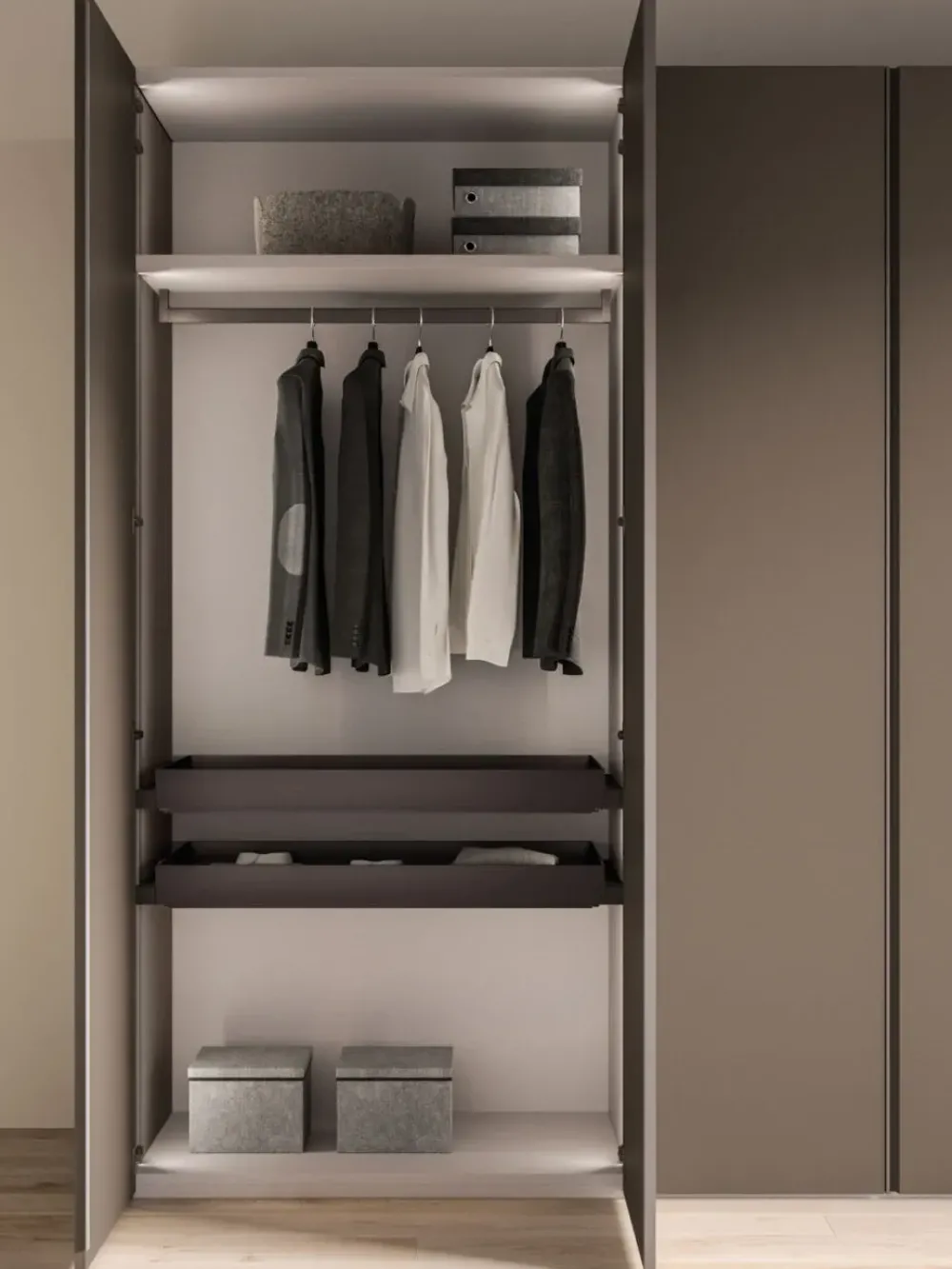 Armadio con ante battenti modello Armadio battente night 11 scontato del 40%^Orme Outlet