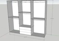 Hot Armadio con ante battenti design Armadio 6 ante ima mobili a prezzo scontato Armadi