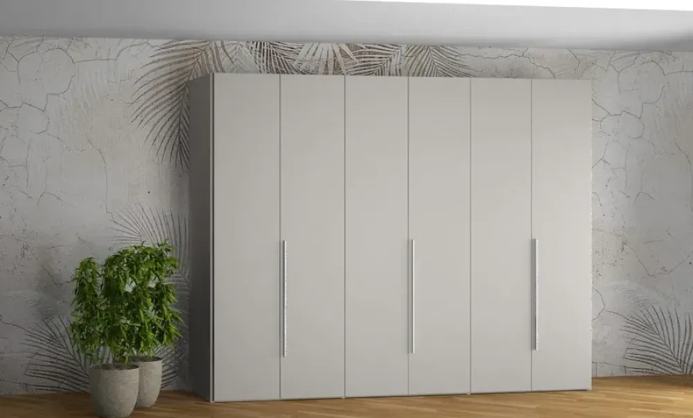 Clearance Armadio con ante battenti moderno 6antepromo con cassettiere a prezzo ribassato Armadi